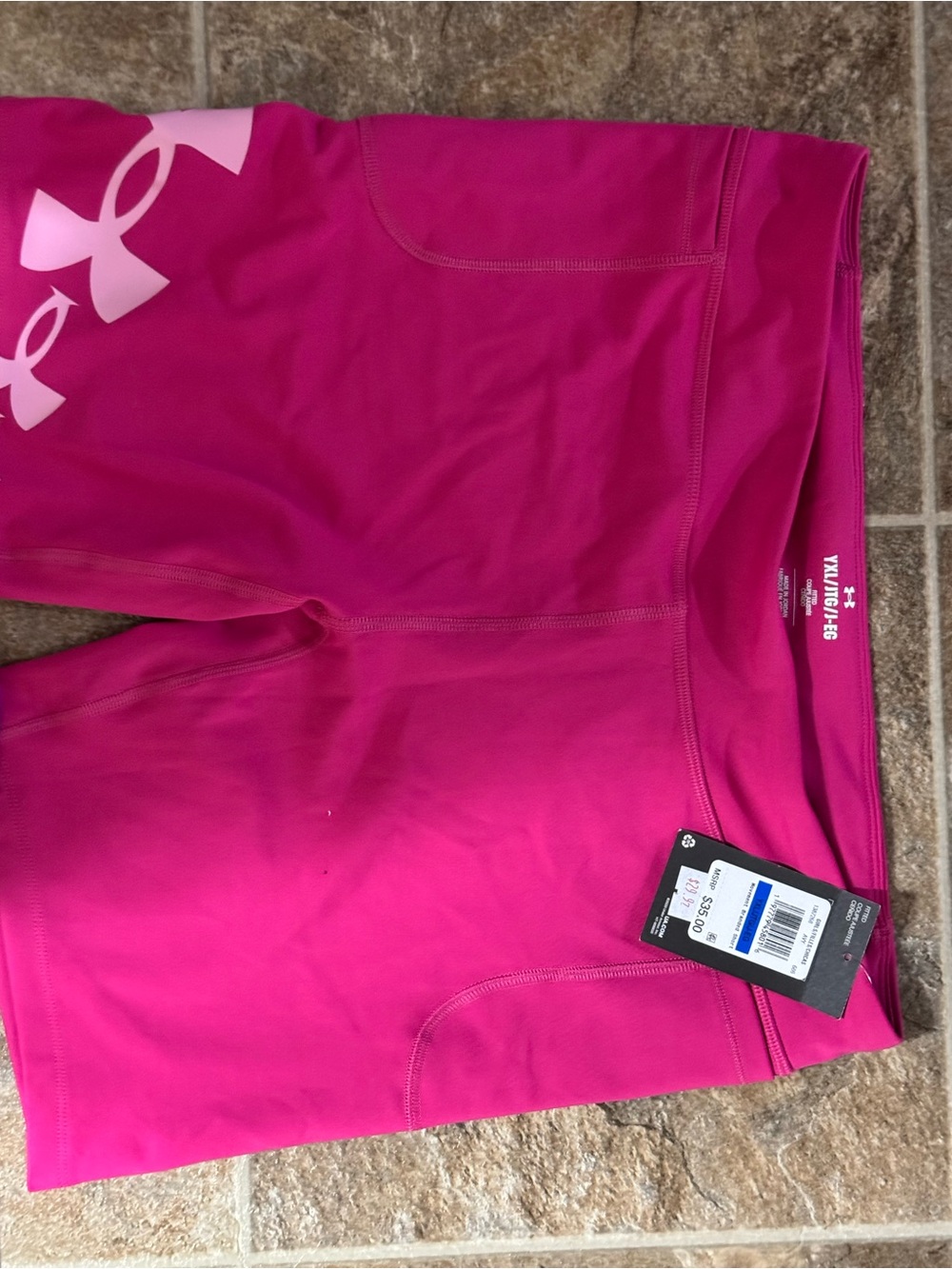 Under Armour Hot Pink Girls' Athletic Shorts